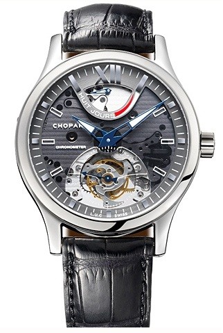 Chopard L.U.C. Tourbillon SL (Titanium / Gray / Leather) 168502-3001