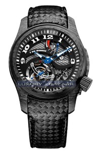Chopard L.U.C. Tourbillon Tech Twist (Palladium / Black / Leather) 168529-9001