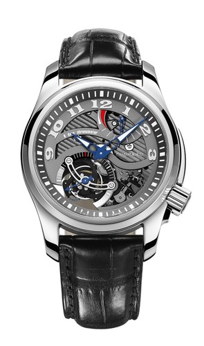 Chopard L.U.C. Tourbillon Tech Twist (Palladium / Gray / Leather) 161917-9001