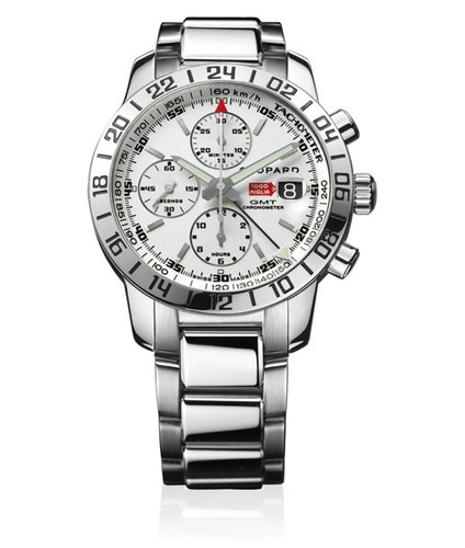 Chopard Mille Miglia GMT Chrono (SS / White / SS Bracelet) 158992-3002