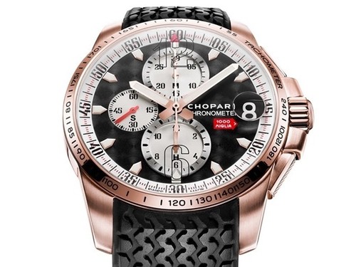 Chopard Mille Miglia GT XL Chrono 2011 (RG / Black / Rubber Strap) 161268-5010