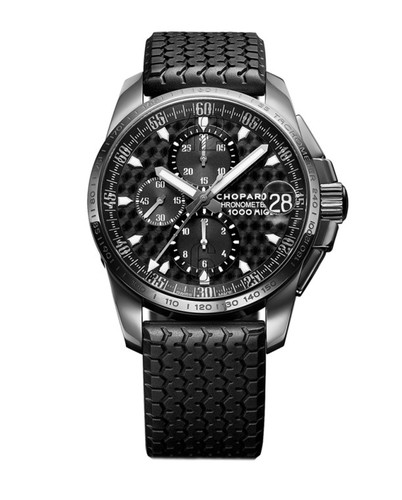Chopard Mille Miglia GT XL Chrono (SS-DLC / Black / Rubber Strap) 168459-3022