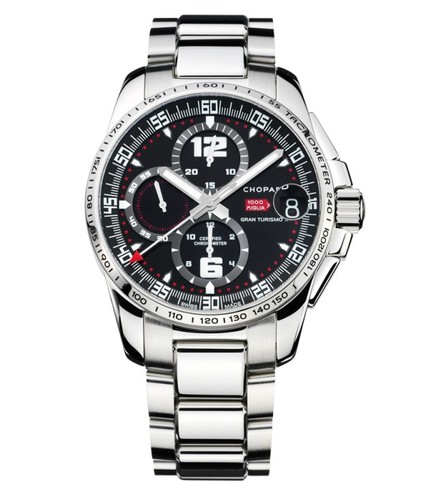 Chopard Mille Miglia GT XL Chrono (SS / Black / SS Bracelet) 158459-3001