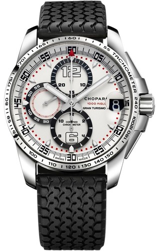 Chopard Mille Miglia GT XL Chrono (SS / White / Rubber) 168459-3015