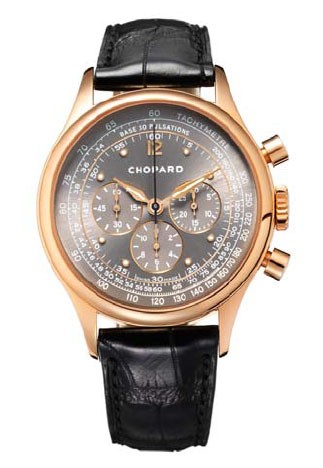 Chopard Mille Miglia Vintage Chrono (RG / Gray / Leather) 161889-5002