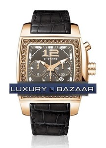 Chopard Two O Ten Sport (RG-Diamonds / Black / Leather) 172287-5001