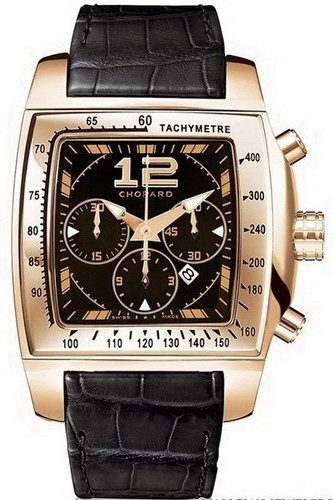 Chopard Two O Ten Sport (RG / Black / Leather) 162287-5001