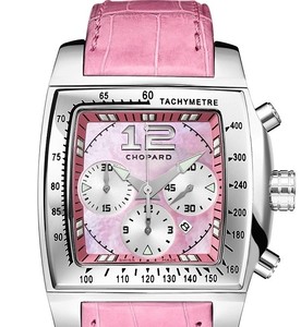 Chopard Two O Ten Sport (SS / Pink MOP / Leather) 168462-3002