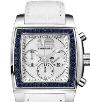 Chopard Two O Ten Sport (WG-Sapphires / Silver / Leather) 172287-1002