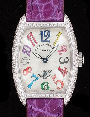 Franck Muller Cintree Curvex Colour Dreams Tonneau Diamonds 1750 S6 D