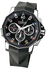 Corum Admirals Cup Challenge 44 Split Seconds (SS-Carbon / Black / Rubber)