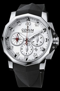 Corum Admirals Cup Challenge Chronograph (SS / White / Strap)
