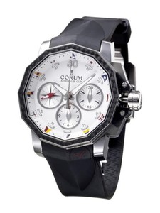 Corum Admiral's Cup Challenge Split-Second (SS-Carbon /White/Rubber)