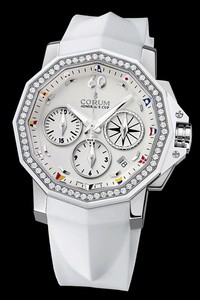 Corum Admirals Cup Chronograph 40 Diamonds (SS- Diamonds)