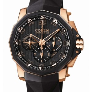 Corum Admirals Cup Chronograph 48 (RG / Black / Rubber)
