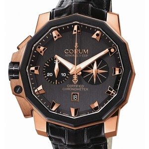 Corum Admiral's Cup Chronograph 50 LHS (RG / Black / Leather)