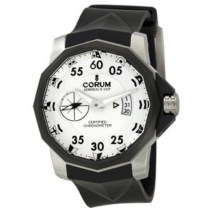 Corum Admirals Cup Competition 48 (Ti / Silver / Strap)