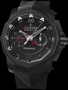 Corum Admirals Cup Foudroyante (SS / White / Strap)