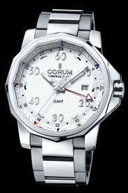 Corum Admirals Cup GMT 44 (SS / Black / Bracelet)