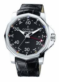 Corum Admirals Cup GMT 44 (SS / Black / Rubber)