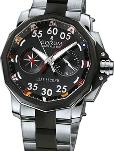 Corum Admiral's Cup Leap Second 48 (Titanium / Black / Bracelet)