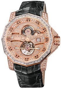 Corum Admirals Cup Tourbillon 48 (RG / RG / Diamonds / Leather)