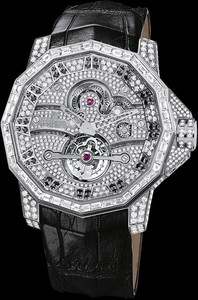 Corum Admirals Cup Tourbillon 48 (WG / Diamonds / Leather)