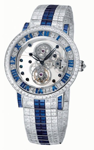 Corum Classical Billionaire Tourbillon (WG-Blue Saphires/Bracelet)