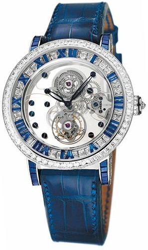 Corum Classical Billionaire Tourbillon (WG-Blue Saphires/Leather)