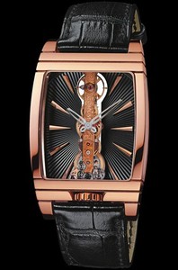 Corum Golden Bridge Black Baton (RG / Black Baton / Strap)