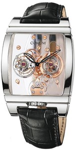 Corum Golden Panoramique Tourbillon (WG / Skeleton / Strap)