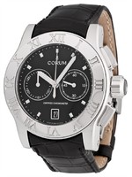 Corum Romulus Chrono (SS/black /Leather )