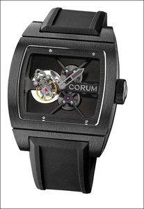 Corum Ti Bridge Tourbillon Black (Ti / Skeleton / Strap)