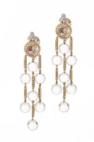 Cantamessa Crystal Earrings yellow ECP 903