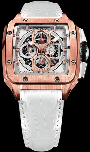 Cvstos Evosquare 50 Chrono RG White Croco