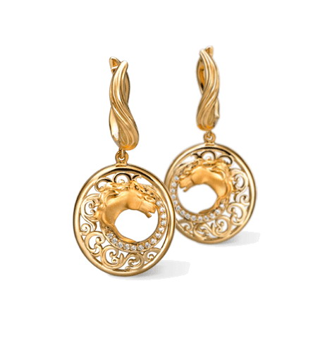 Серьги Carrera y Carrera Caballo Earrings DA13405 010101