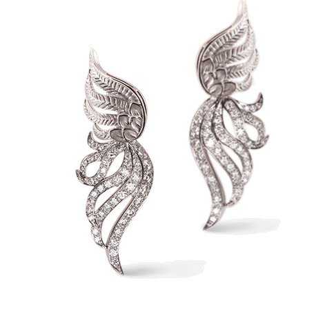 Серьги Carrera y Carrera Garzas MAXI Earrings DA13554 020101
