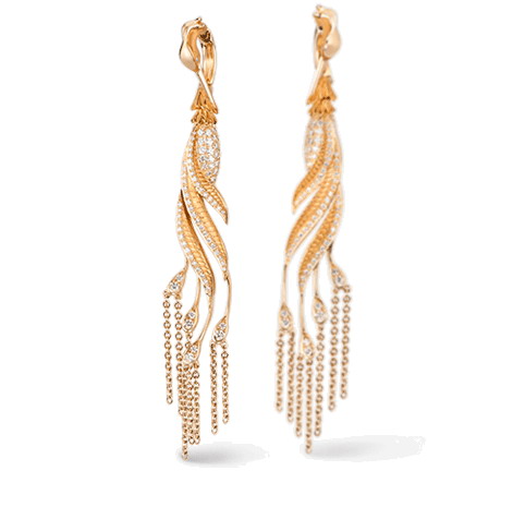 Серьги Carrera y Carrera Garzas MAXI Earrings DA13559 010101
