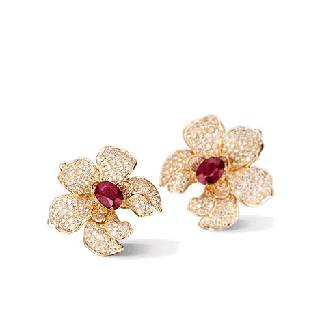 Серьги Carrera y Carrera Orquideas MEDIUM Earrings DA13704 010303