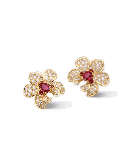 Серьги Carrera y Carrera Orquideas Mini Earrings DA13714 010303