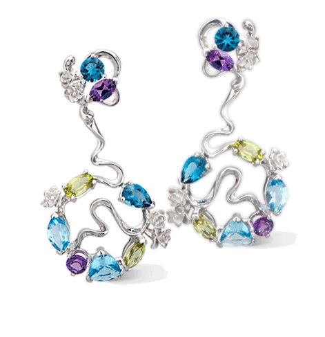 Серьги Carrera y Carrera Gecko Long Earrings DA14102 029925