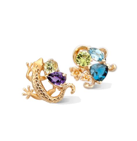 Серьги Carrera y Carrera Gecko Mini Earrings DA14103 019925