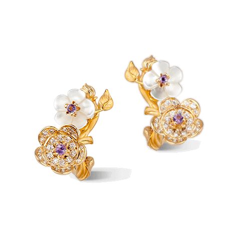 Серьги Carrera y Carrera Cerezo Mini Earrings DA14202 011018