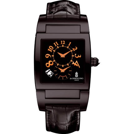 de Grisogono Uno DF N23 (SS-PVD / Black / Orange)