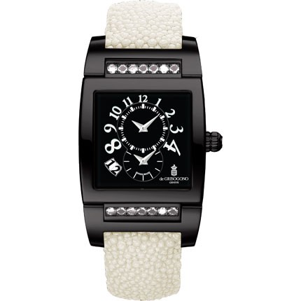 de Grisogono Uno DF N27/A (SS-PVD / Black / White Diamonds)