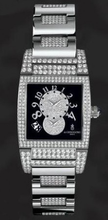 de Grisogono Uno Dual Time (WG-Diamonds / Black-White Diamonds / WG-Diamonds)