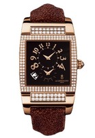 de Grisogono Uno Ladies (PG-Diamonds / Black / Cinnamon Strap)