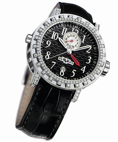 DeWitt Academia Double Fuseau (WG / Carbon / Diamonds) AC.2001.48 / 01.M600