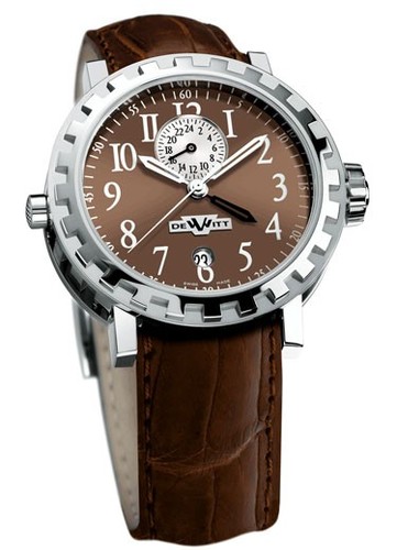 DeWitt Academia Double Fuseau (WG / Chocolate) AC.2001.48.M152
