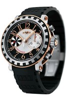 DeWitt Chronograph Sequentiel (RG / Black-Grey- Guilloche / Rubber) AC.6005.28A.M003